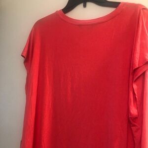 Simply Vera Vera Wang Coral Short Sleeve Crewneck Top